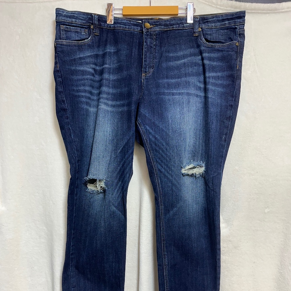Kut From The Cloth Women's Jeans 24W Blue Catherine Slouchy Boyfriend